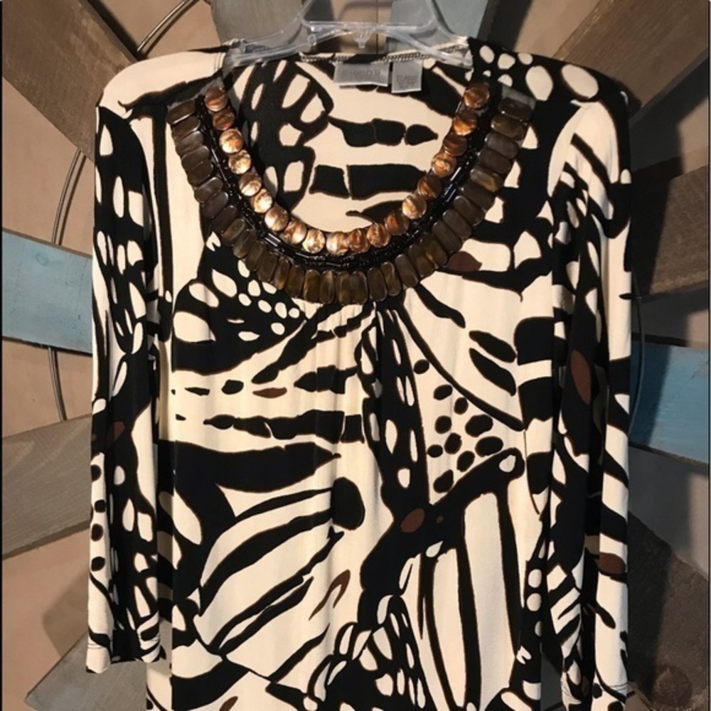 Chicos blouse shirt top embellished